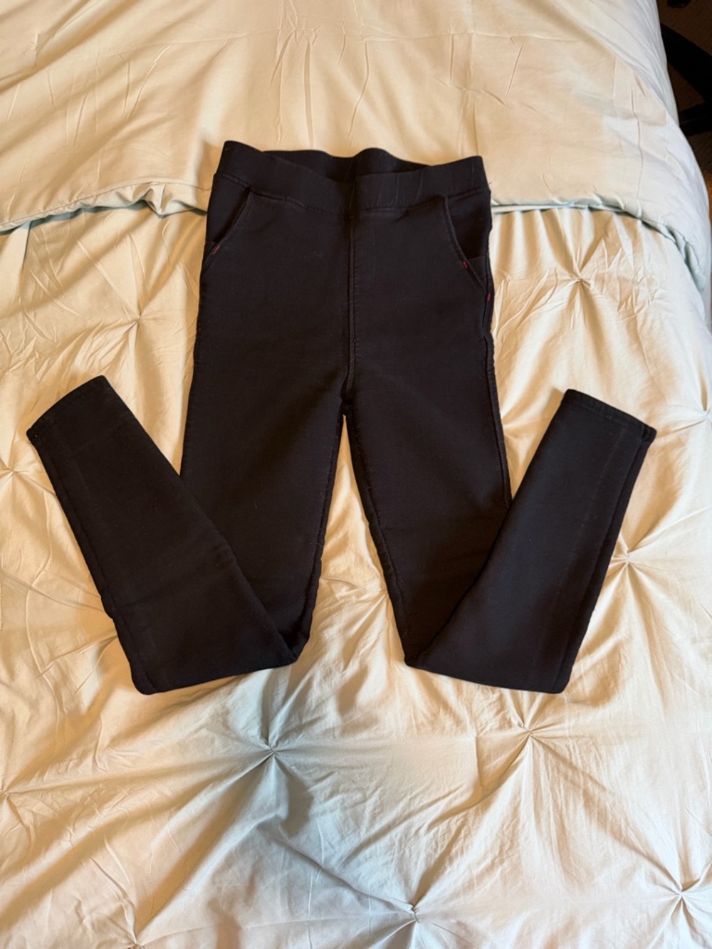 Women's Black Skinny Ponte Jeans - Pull-On Comfort